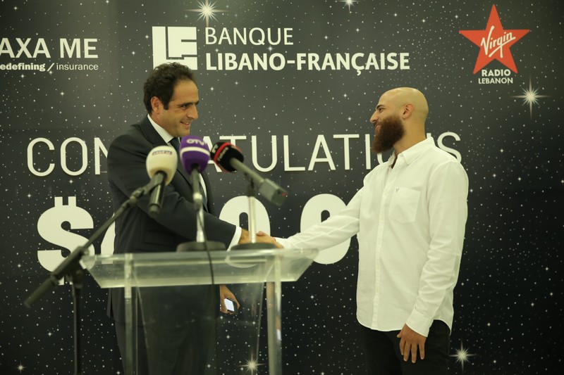 400,000$ winner thanks to BLF, AXA ME and Virgin Radio Lebanon. 